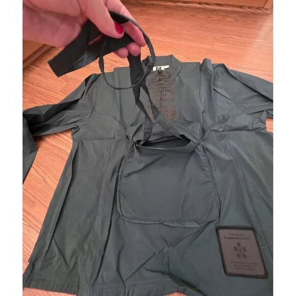 Supervsn S-GRID Anorak Jacket Mens Sz M Dk Green Oversized Streetwear‎ Skate NWT